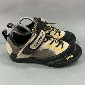 Shimano SPD Women's Size 6 Beige & Black Cycling Shoes